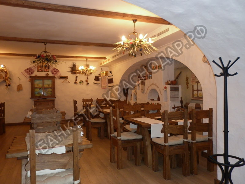 фото зала для мероприятия Кафе Рiдная хата на 3 зала на 70 гостей мест Краснодара