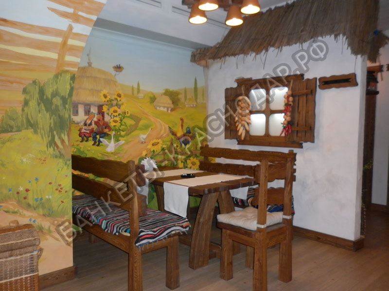 снимок оформления Кафе Рiдная хата на 3 зала на 70 гостей мест Краснодара